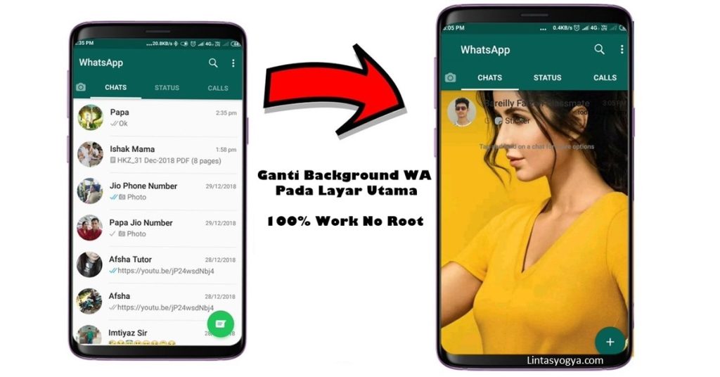LintasYogya | Cara Mengunduh Aplikasi Whatsapp Untuk Mengubah Tema Dan Wallpaper Foto