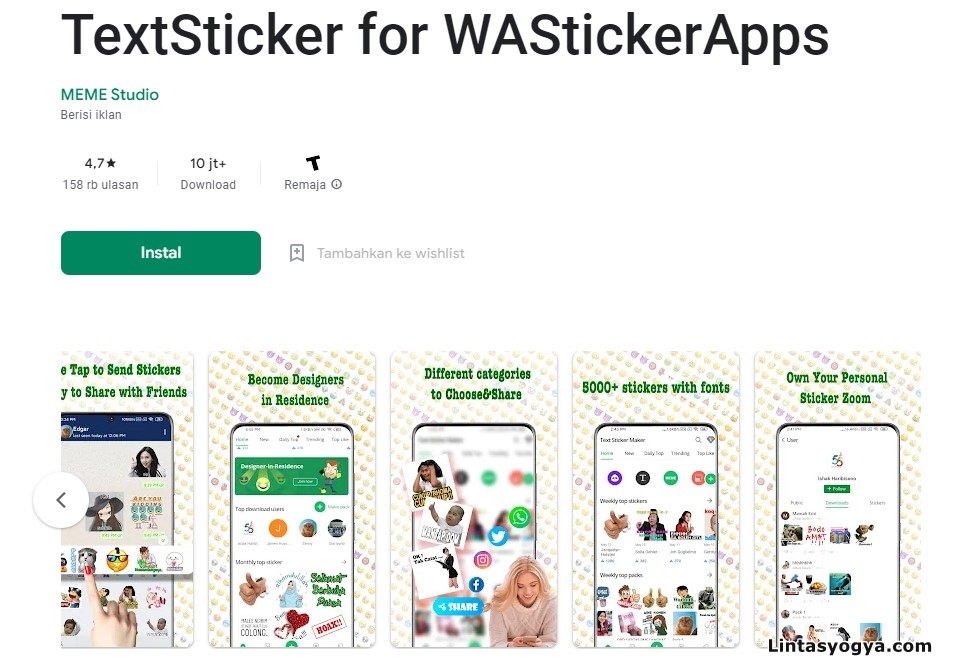 LintasYogya | Cara Praktis Agar Stiker WhatsApp Bergerak