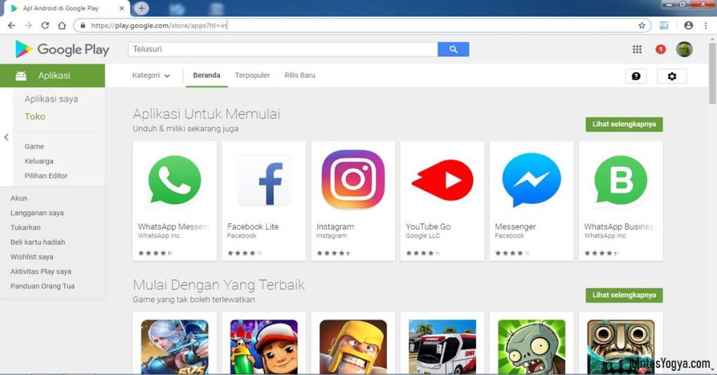 LintasYogya | Bagaimana cara download aplikasi google play android