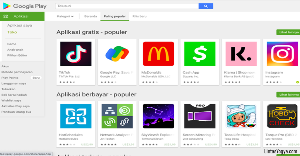 LintasYogya | Bagaimana cara download aplikasi google play android