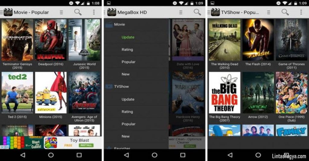 LintasYogya | Aplikasi android untuk download film
