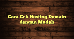 LintasYogya | Cara Cek Hosting Domain dengan Mudah