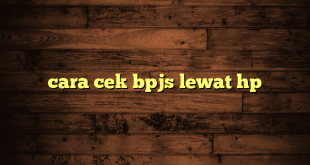 LintasYogya | cara cek bpjs lewat hp