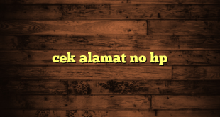 LintasYogya | cek alamat no hp