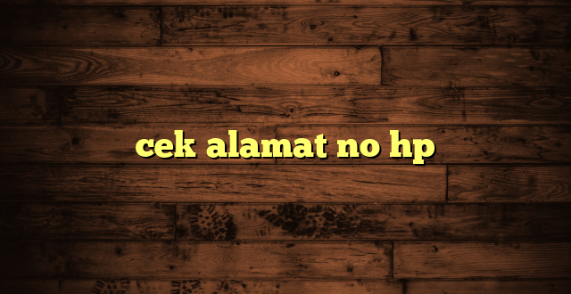 LintasYogya | cek alamat no hp