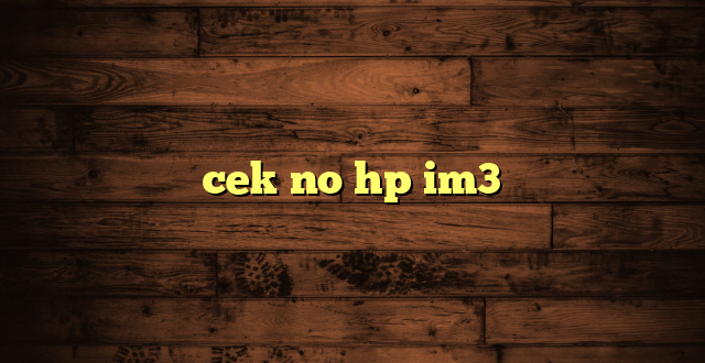 LintasYogya | cek no hp im3