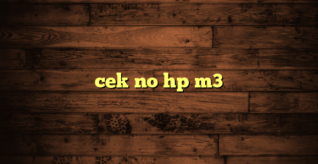 LintasYogya | cek no hp m3