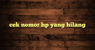 LintasYogya | cek nomor hp yang hilang