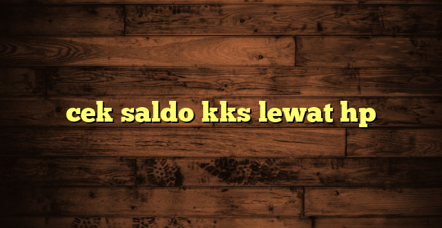 LintasYogya | cek saldo kks lewat hp